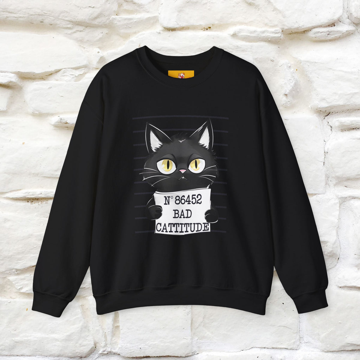 ''Bad Cattitude'' |Cat Sweatshirt | Nunu&Miao Studio