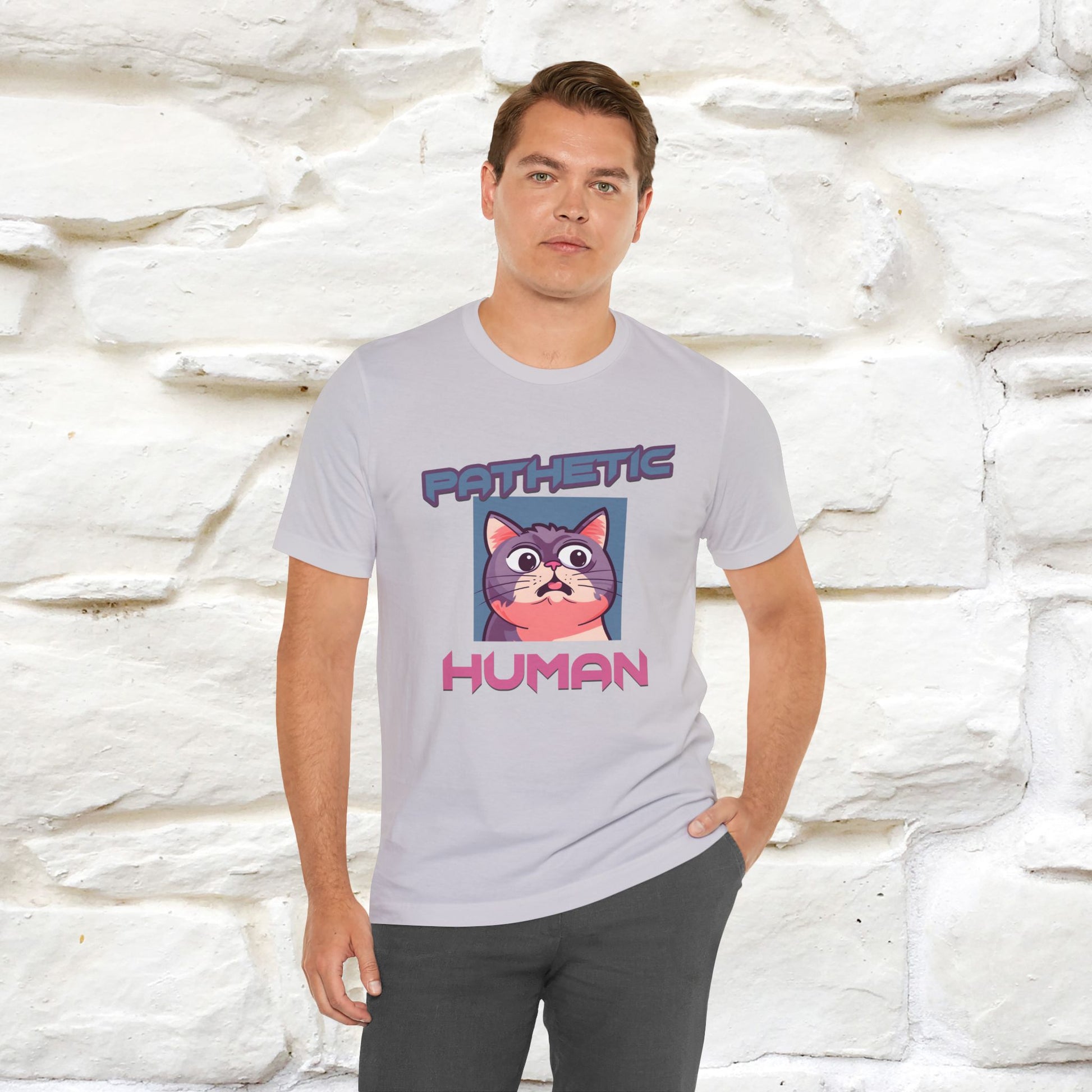 ''Pathetic Human'' | Funny Cat T-Shirt | Nunu&Miao Studio - Nunu&Miao Studio