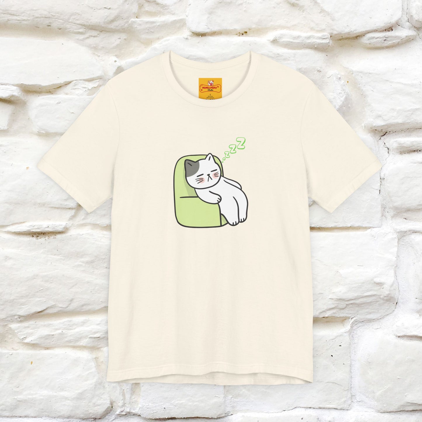"Keep going… the couch isn’t going to nap on itself." Cat T-Shirt| Front & Back Design | Nunu&Miao Studio - Nunu&Miao Studio