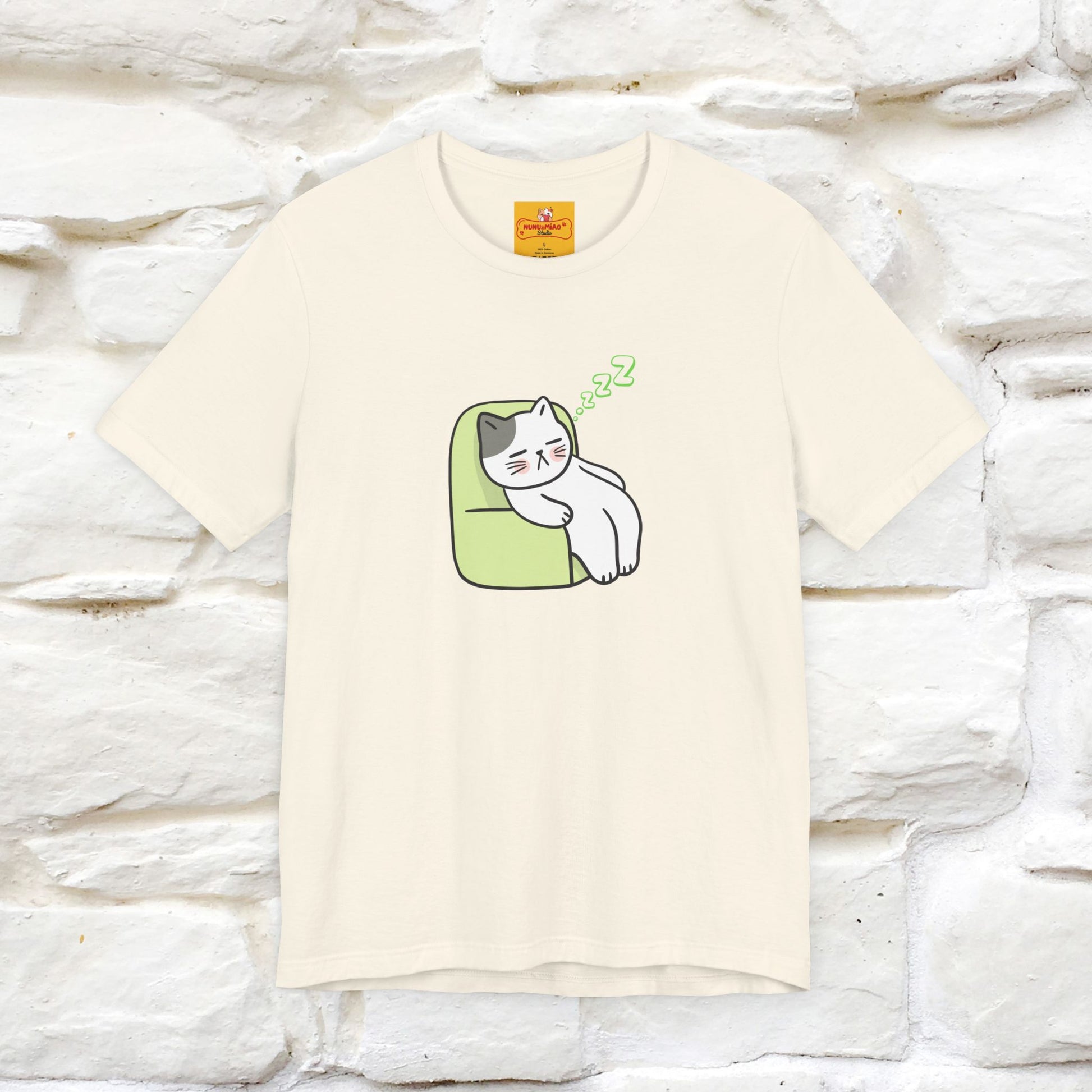 "Keep going… the couch isn’t going to nap on itself." Cat T-Shirt| Front & Back Design | Nunu&Miao Studio - Nunu&Miao Studio