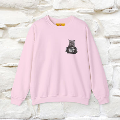 "I Hate Morning People'' |Cat Sweatshirt | Nunu&Miao Studio