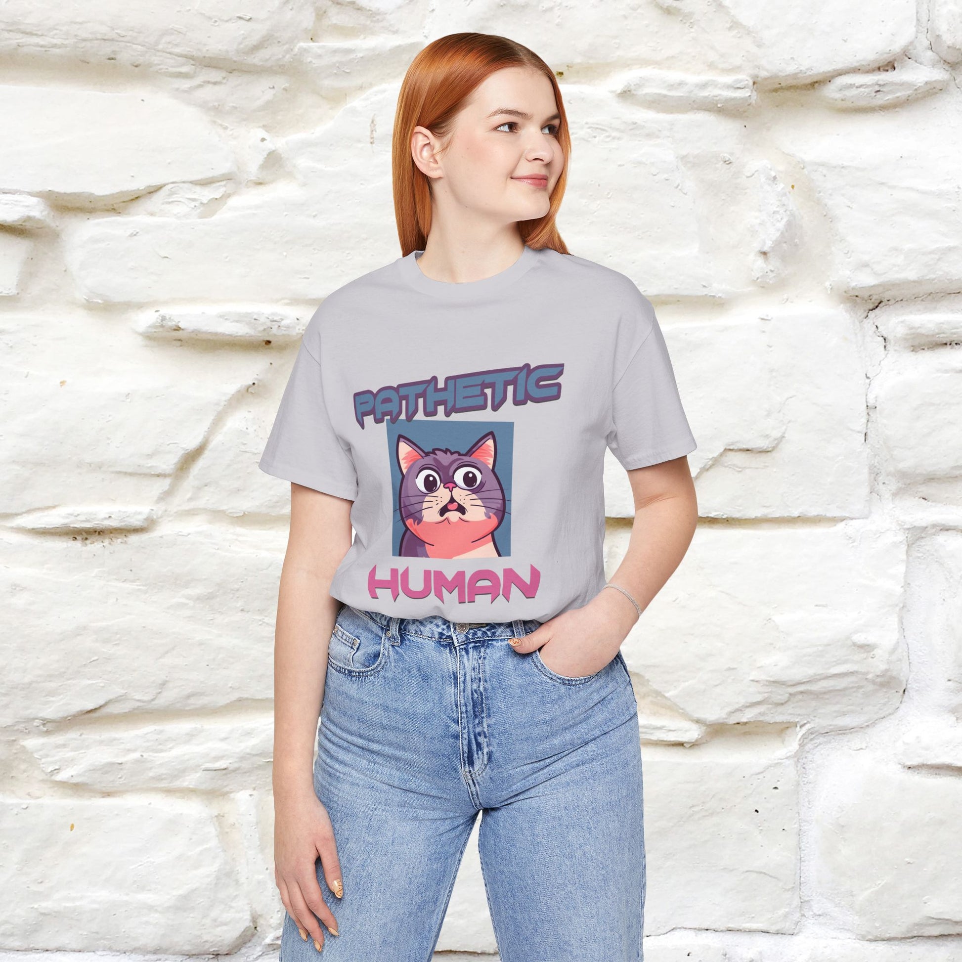 ''Pathetic Human'' | Funny Cat T-Shirt | Nunu&Miao Studio - Nunu&Miao Studio