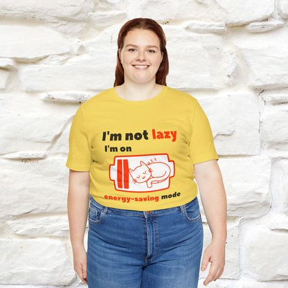 ''I am Not Lazy...'' Cat T-Shirt | Nunu&Miao Studio - Nunu&Miao Studio
