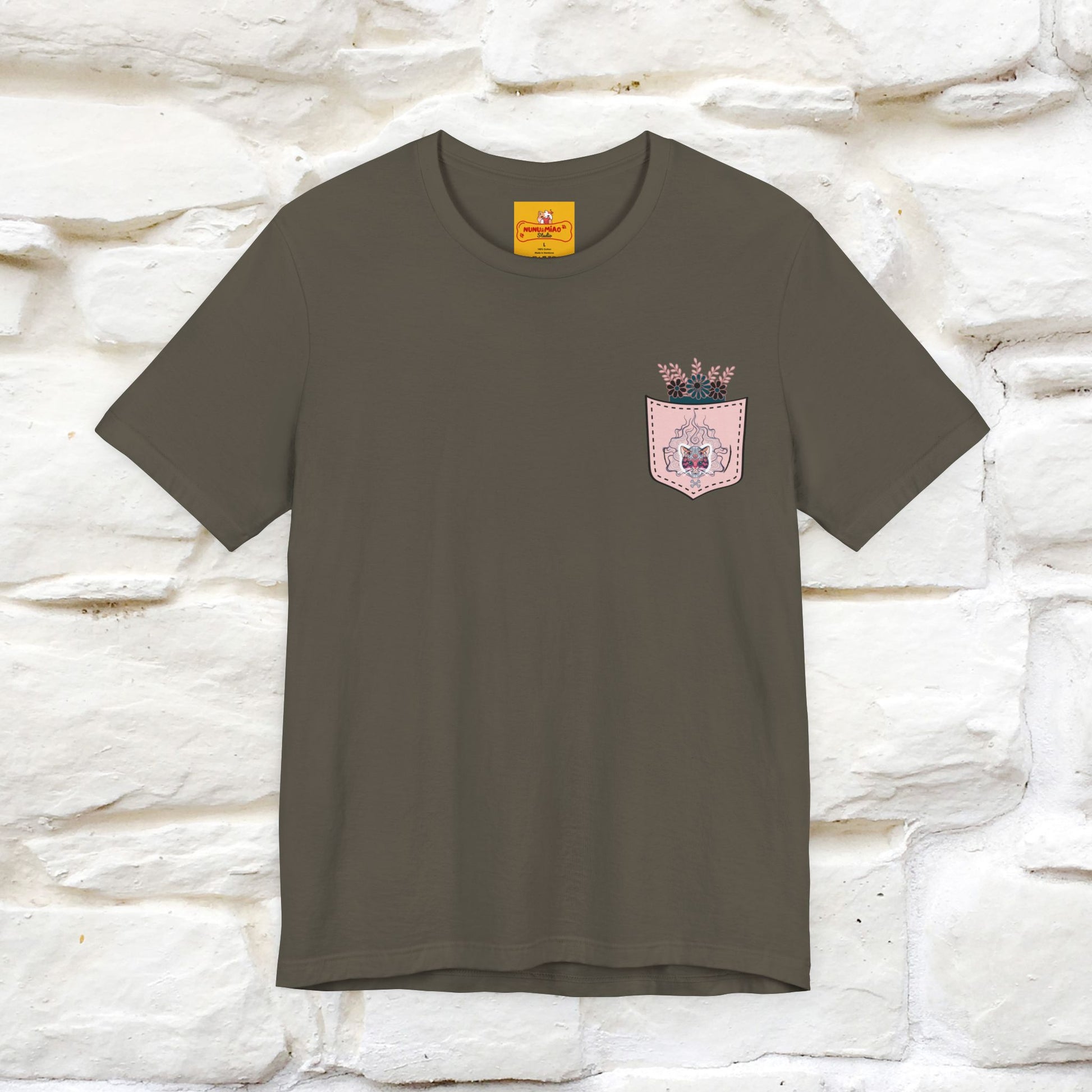 ''Air Fire Cat'' | Cat T-Shirt Front and Back Design | Nunu&Miao Studio - Nunu&Miao Studio