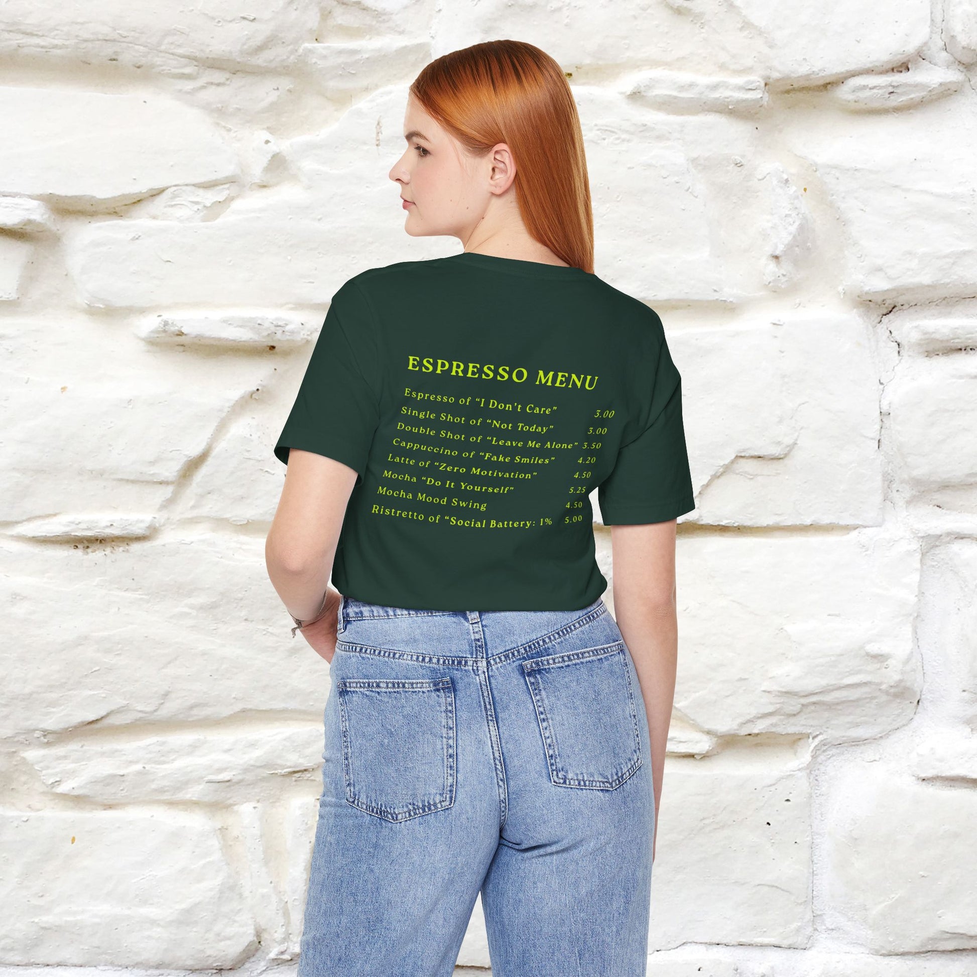 "More Espresso Less Depresso" |Cat T-Shirt | Nunu&Miao Studio - Nunu&Miao Studio