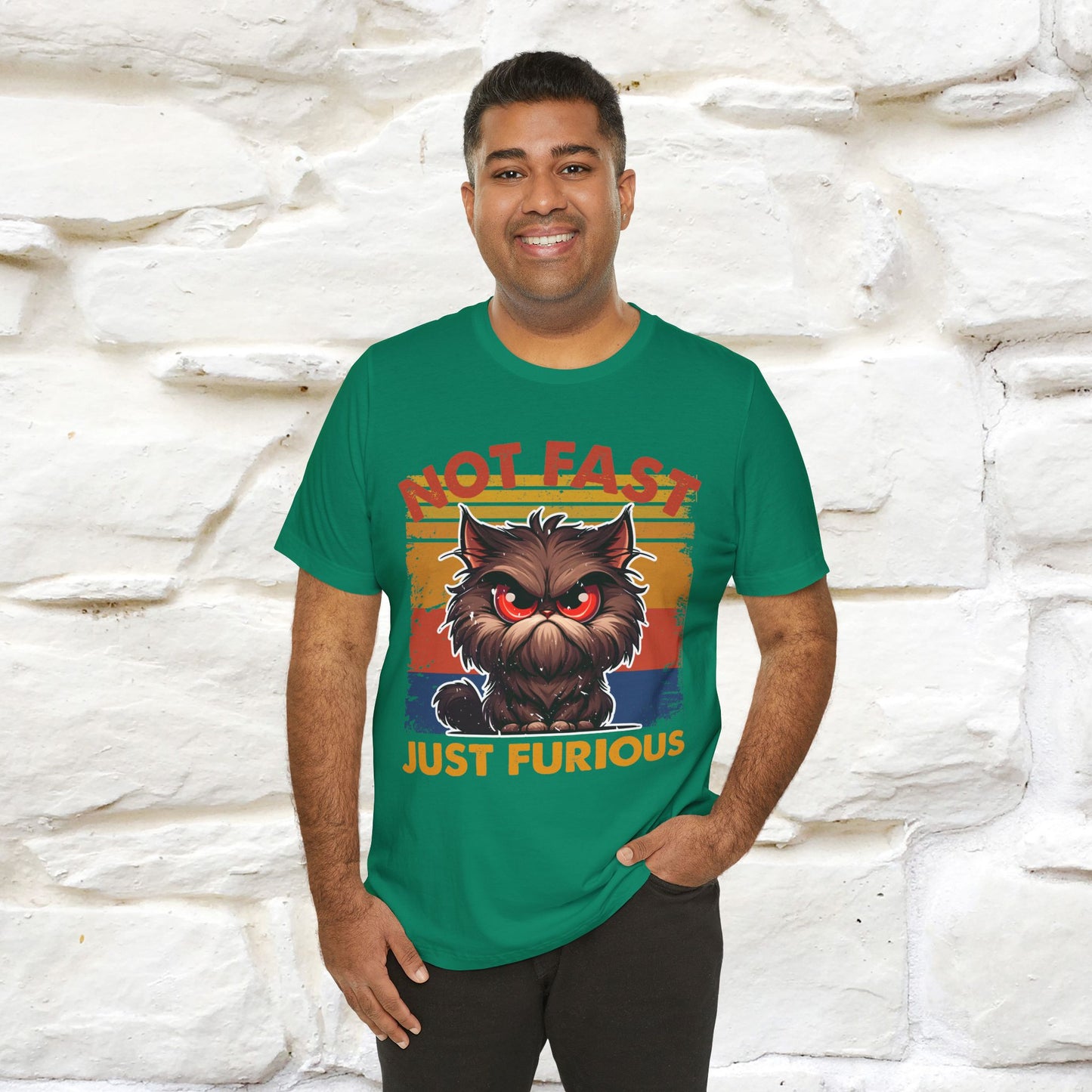 Not Fast, Just Furious |  Sarcastic Cat T-Shirt | Nunu&Miao Studio - Nunu&Miao Studio