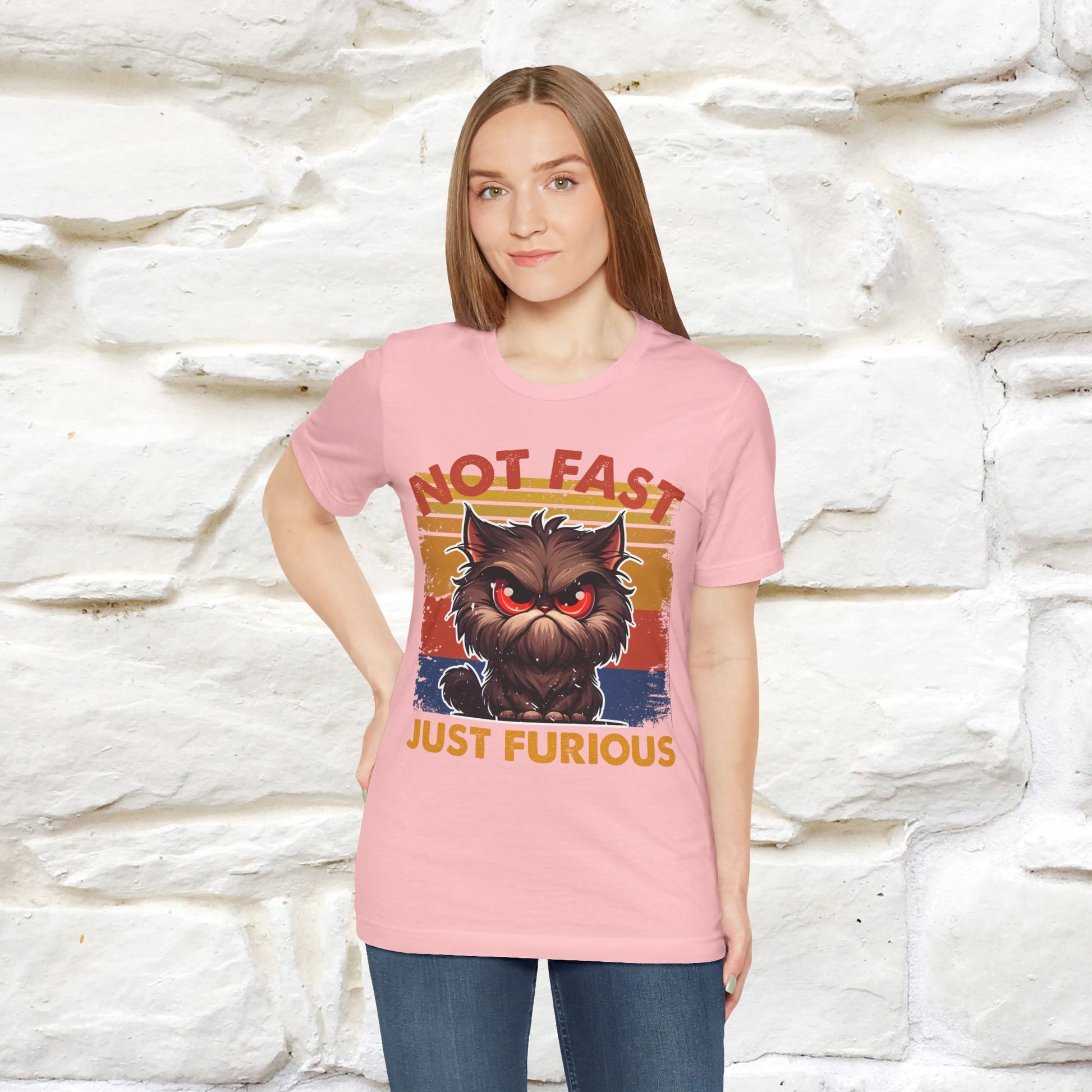Not Fast, Just Furious |  Sarcastic Cat T-Shirt | Nunu&Miao Studio - Nunu&Miao Studio