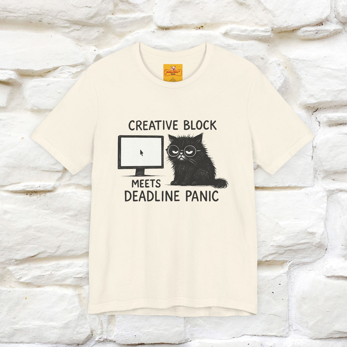"Creative Block Meets Deadline..." |Cat T-Shirt | Nunu&Miao Studio
