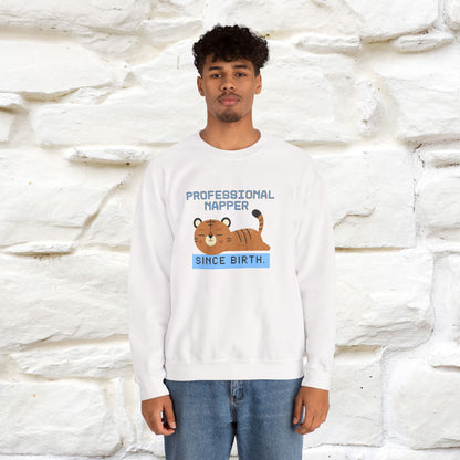 ''Professional Napper Since Birth'' |Cat Sweatshirt | Nunu&Miao Studio