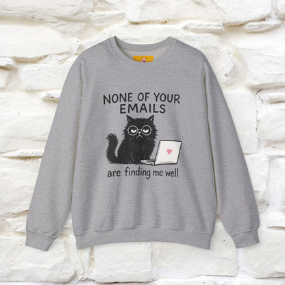 ''None Of Your Emails ...'' | Cute Cat Sweatshirt | Nunu&Miao Studio
