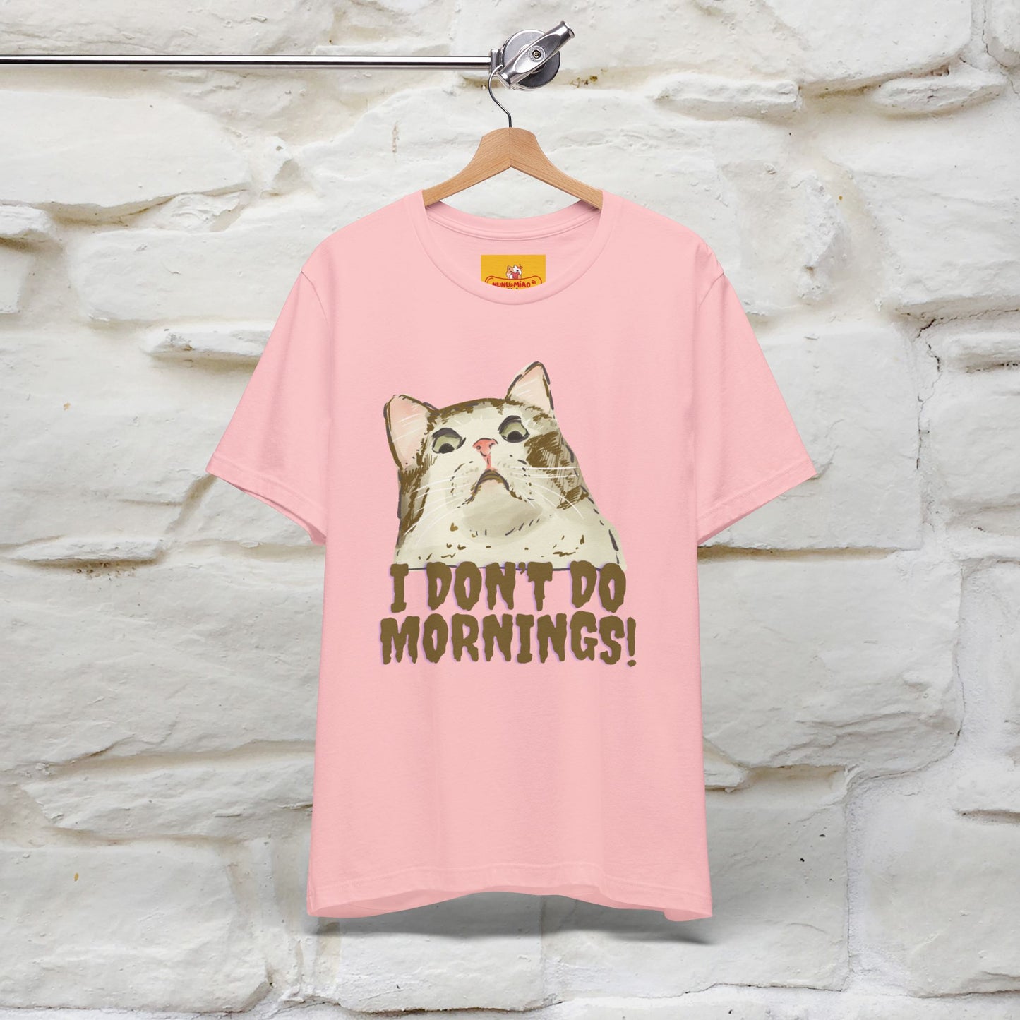 ''I Don't Do Mornings''  Cat T-shirt | Cat T-Shirt | Nunu&Miao Studio - Nunu&Miao Studio