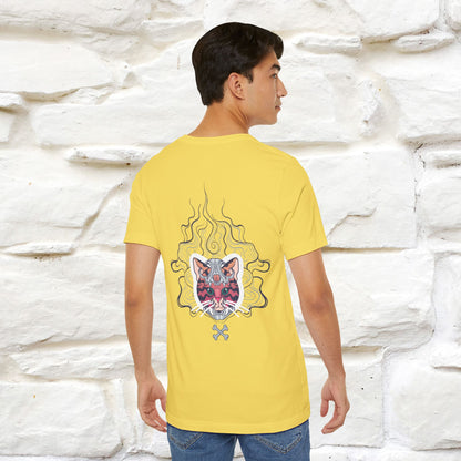 ''Air Fire Cat'' | Cat T-Shirt Front and Back Design | Nunu&Miao Studio - Nunu&Miao Studio