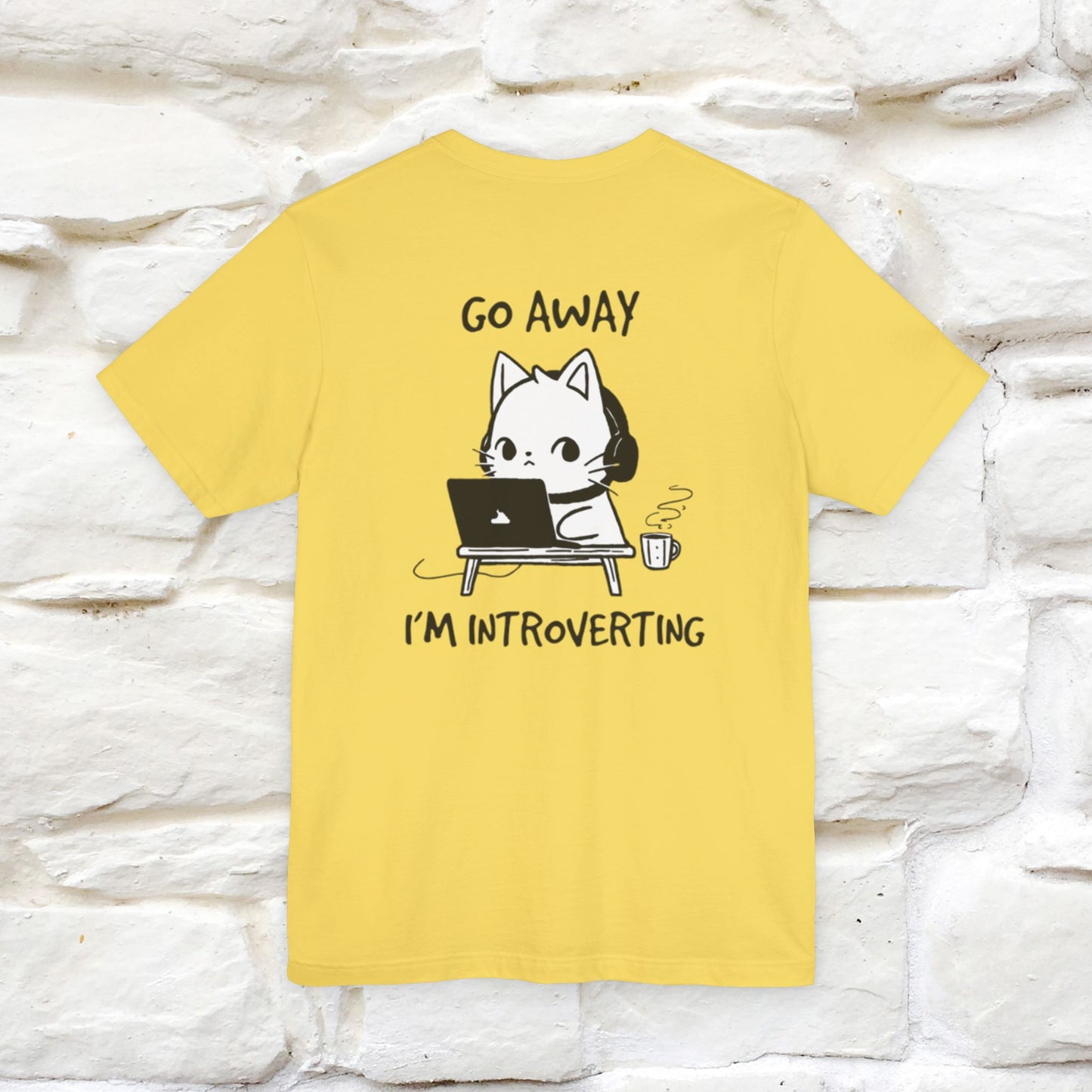 ''Go Away, I’m Introverting'' Cat T-Shirt | Nunu & Miao Studio - Nunu&Miao Studio