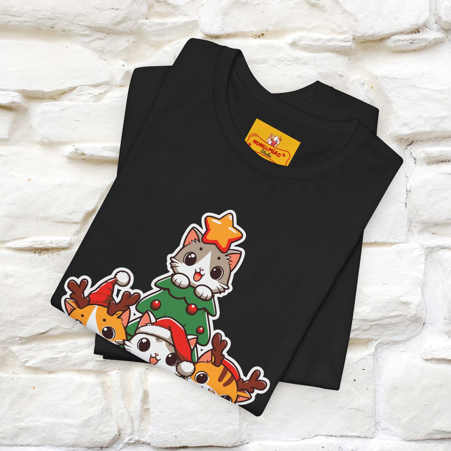 “Meowy Christmas” | Cat T-Shirt | Nunu&Miao Studio