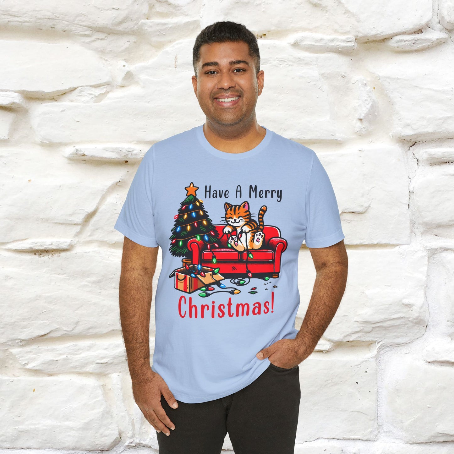 "Have A Merry..." |Funny Cat  T-Shirt | Nunu&Miao Studio
