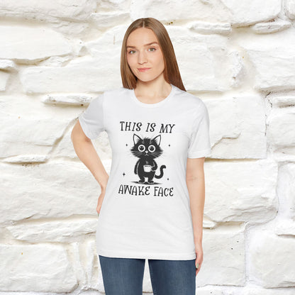 "This is My Awake Face" Cat T-Shirt | Funny Design | Nunu&Miao Studio - Nunu&Miao Studio