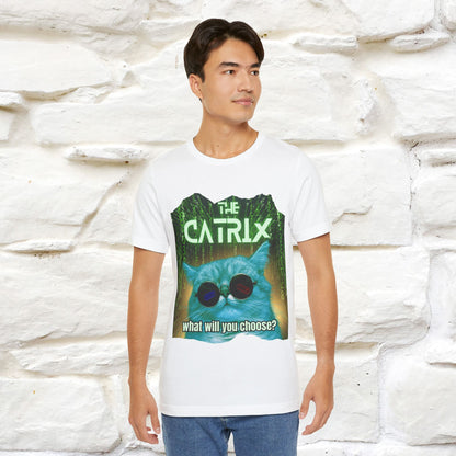 ''The Catrix: What Will You Choose?'' Cat T-Shirt | Nunu&Miao Studio - Nunu&Miao Studio