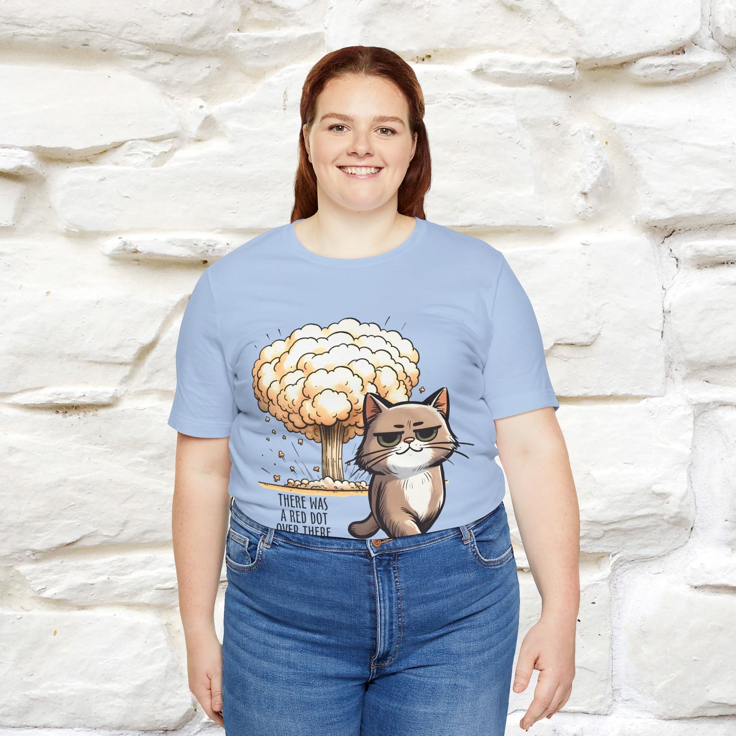 ''The Red Dot Chase'' Funny Cat T-Shirt | Nunu&Miao Studio - Nunu&Miao Studio