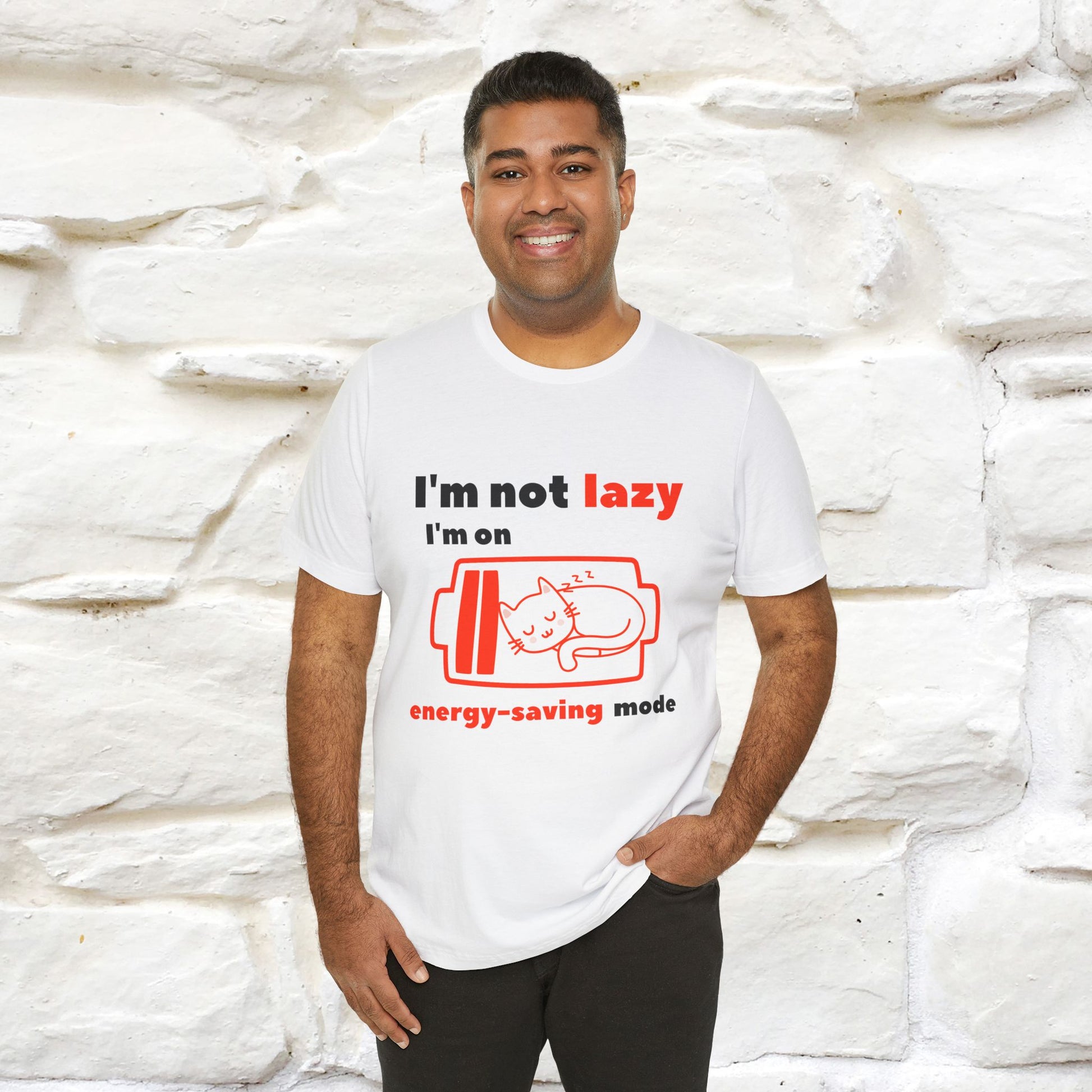 ''I am Not Lazy...'' Cat T-Shirt | Nunu&Miao Studio - Nunu&Miao Studio