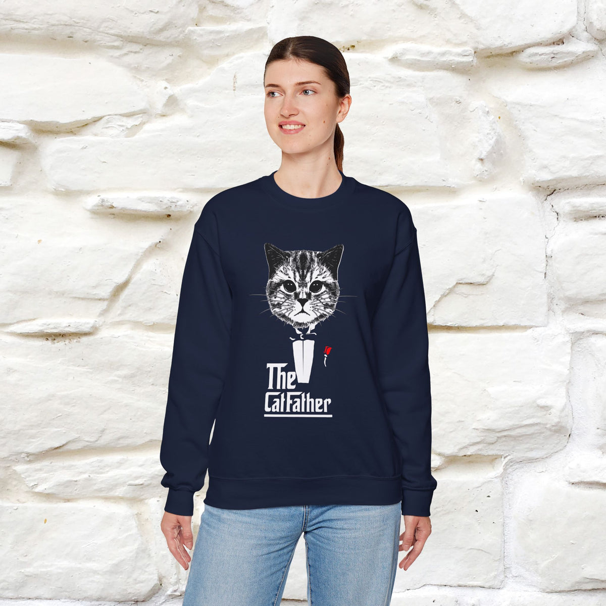 "The Catfather'' |Cat Sweatshirt | Nunu&Miao Studio