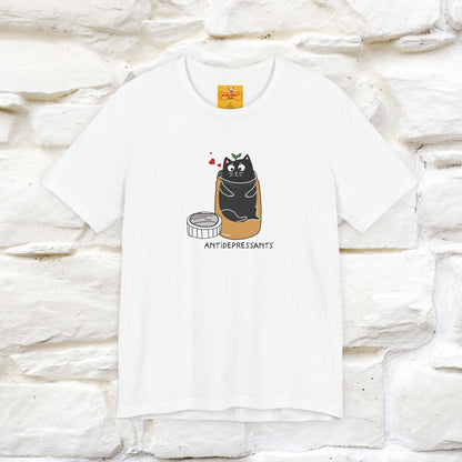 "Antidepressants" Cat T-Shirt | Front & Back Design | Nunu&Miao Studio - Nunu&Miao Studio
