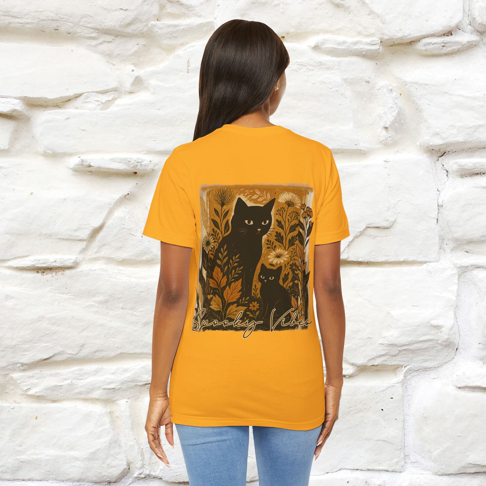 "Spooky Vibes" Cat T-shirt |Nunu&Miao Studio - Nunu&Miao Studio