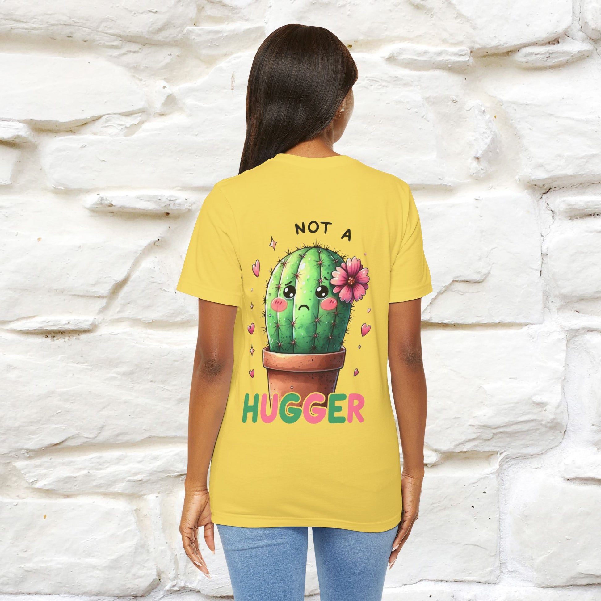 "Not A Hugger" |Funny T-Shirt | Front & Back Design|Nunu&Miao Studio - Nunu&Miao Studio