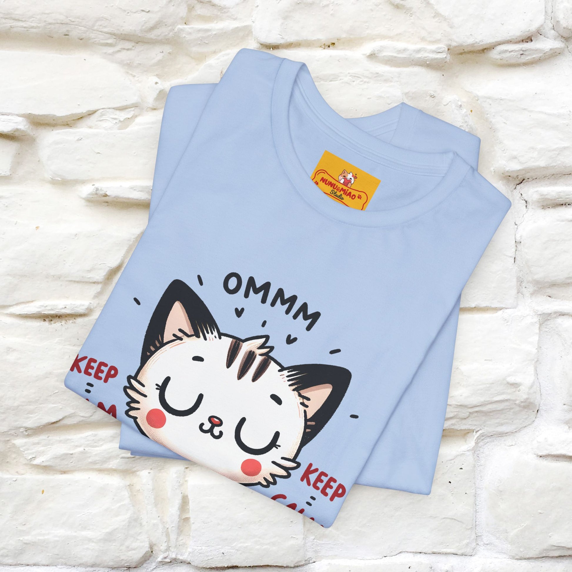 Ommm, Keep Calm | Relaxed Cat Shirt for Men & Women | 100% Cotton* - Nunu&Miao Studio