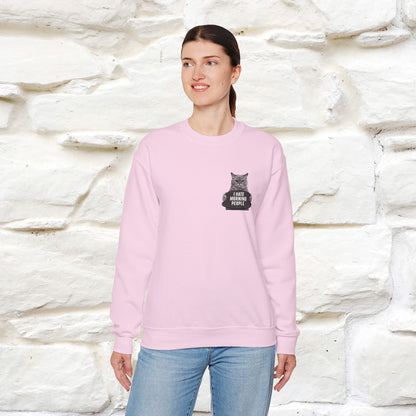 "I Hate Morning People'' |Cat Sweatshirt | Nunu&Miao Studio