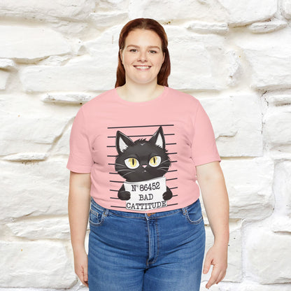 "Bad Cattitude" T-Shirt for Men & Women | 100% Cotton* - Nunu&Miao Studio