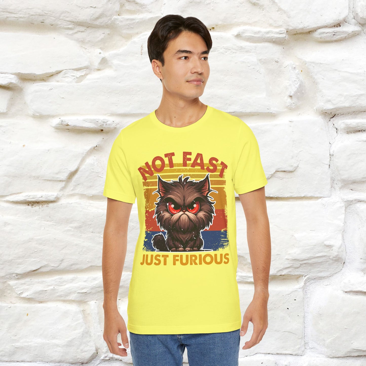Not Fast, Just Furious |  Sarcastic Cat T-Shirt | Nunu&Miao Studio - Nunu&Miao Studio