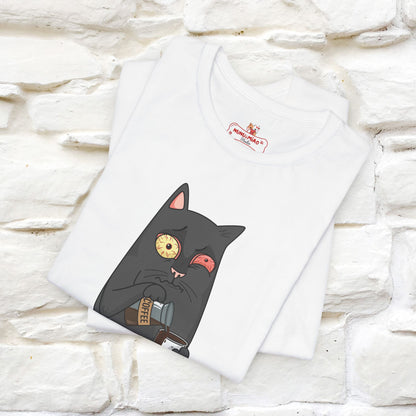 ''Life Begings After Coffe''  Cat T-shirt for Men and Women  100% Cotton* - Nunu&Miao Studio