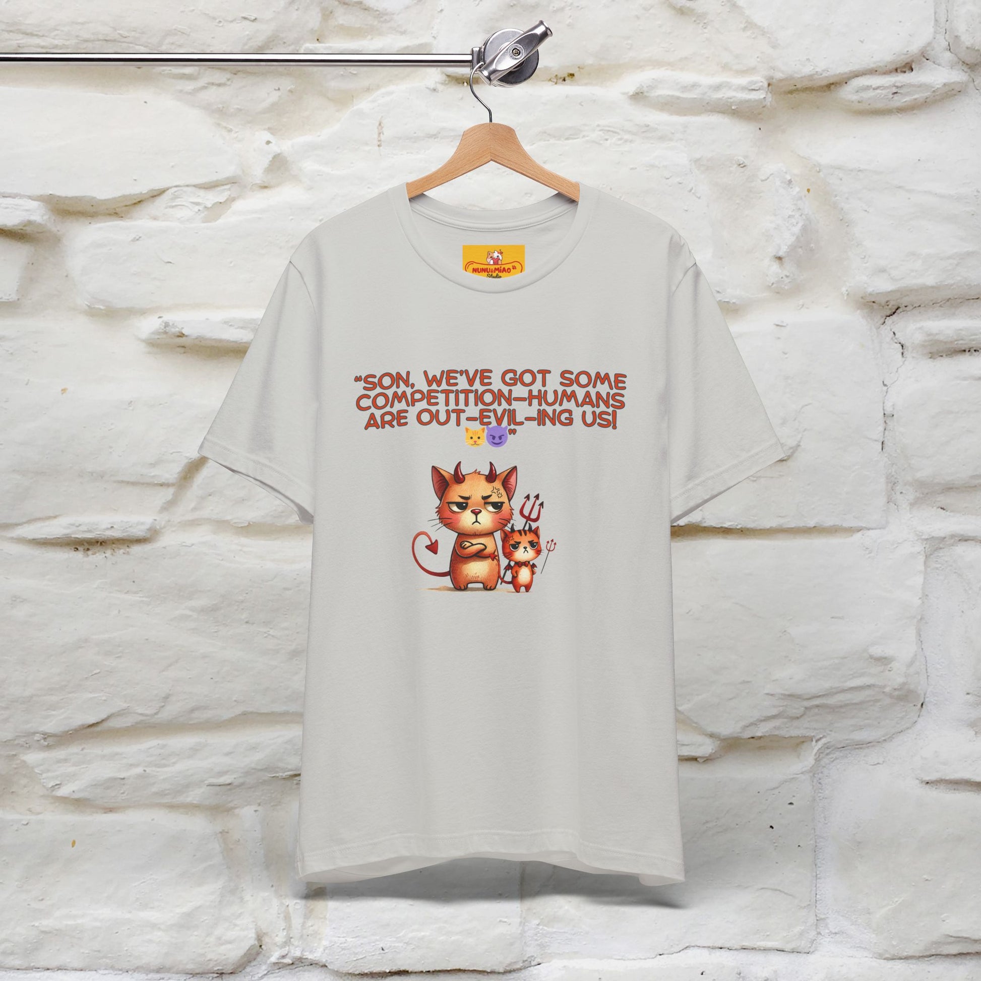 "Humans Are Out-Evil-Ing Us." Cat  T-shirt |Nunu&Miao Studio - Nunu&Miao Studio