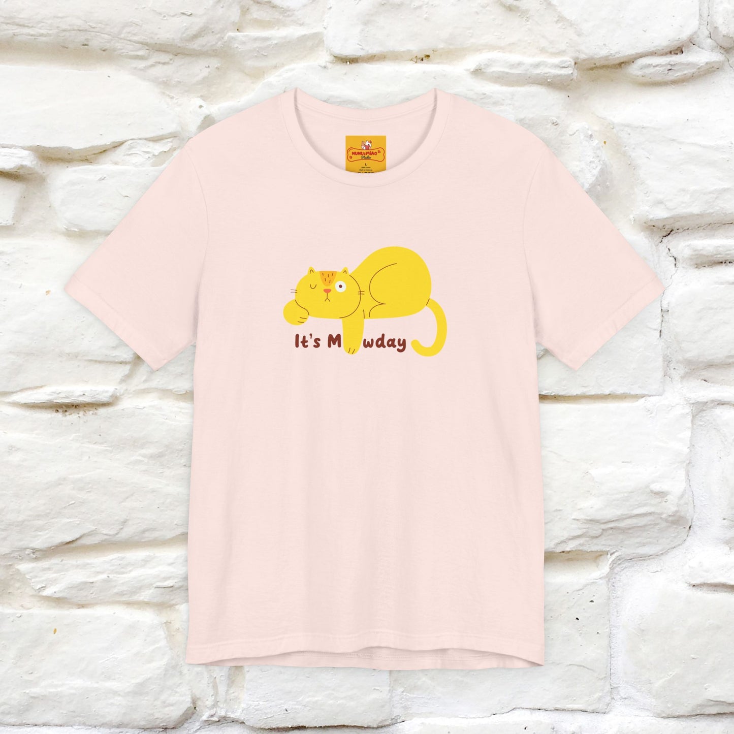 "It's Meawday" Cat T-shirt | Front & Back Design | Nunu&Miao Studio - Nunu&Miao Studio