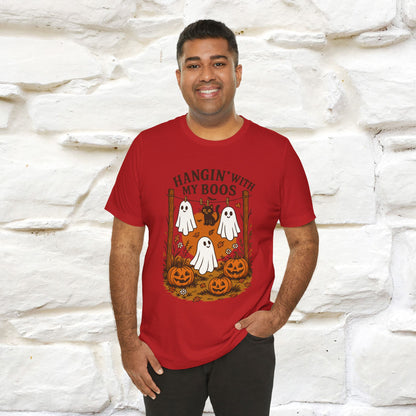 "Hanging With My Boos" Halloween Cat T-shirt |Nunu&Miao Studio - Nunu&Miao Studio