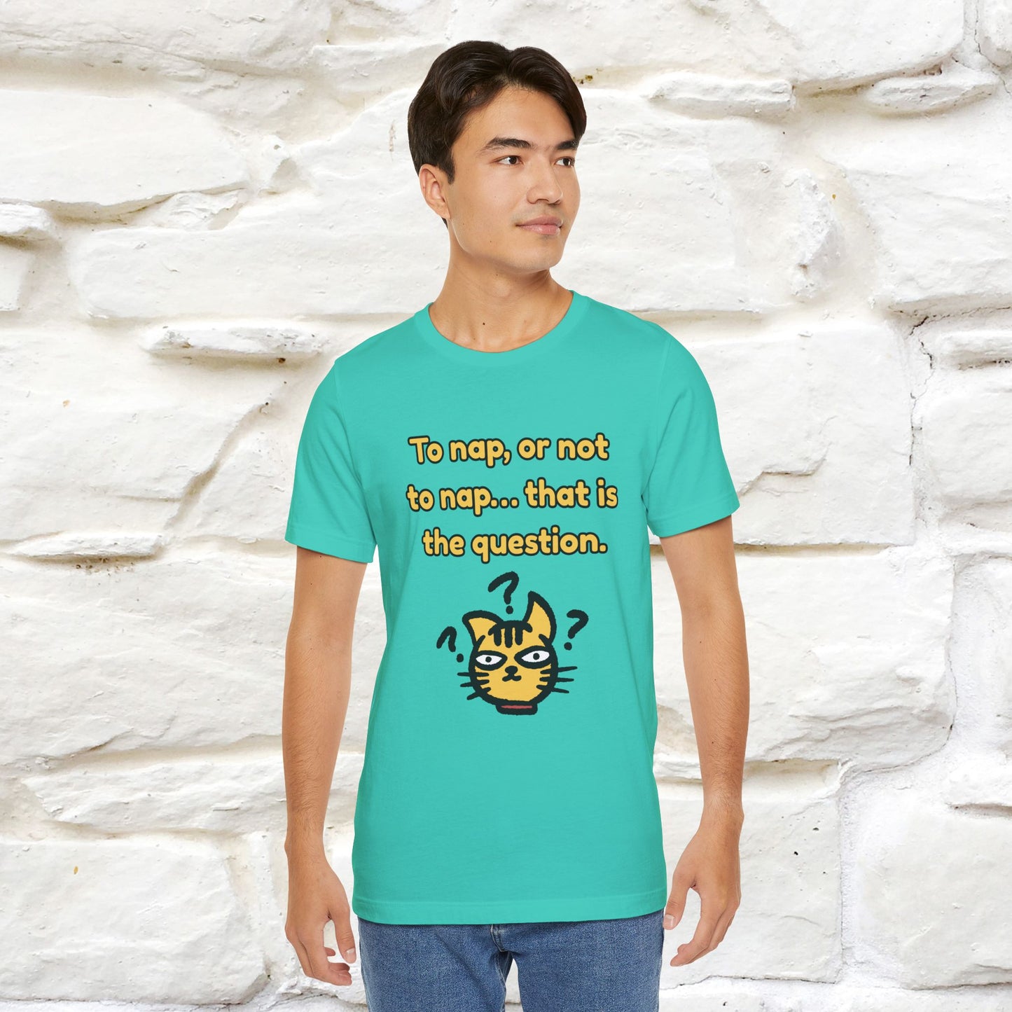 “To nap, or not to nap… that is the question.''| Funny T-Shirt | Nunu&Miao Studio