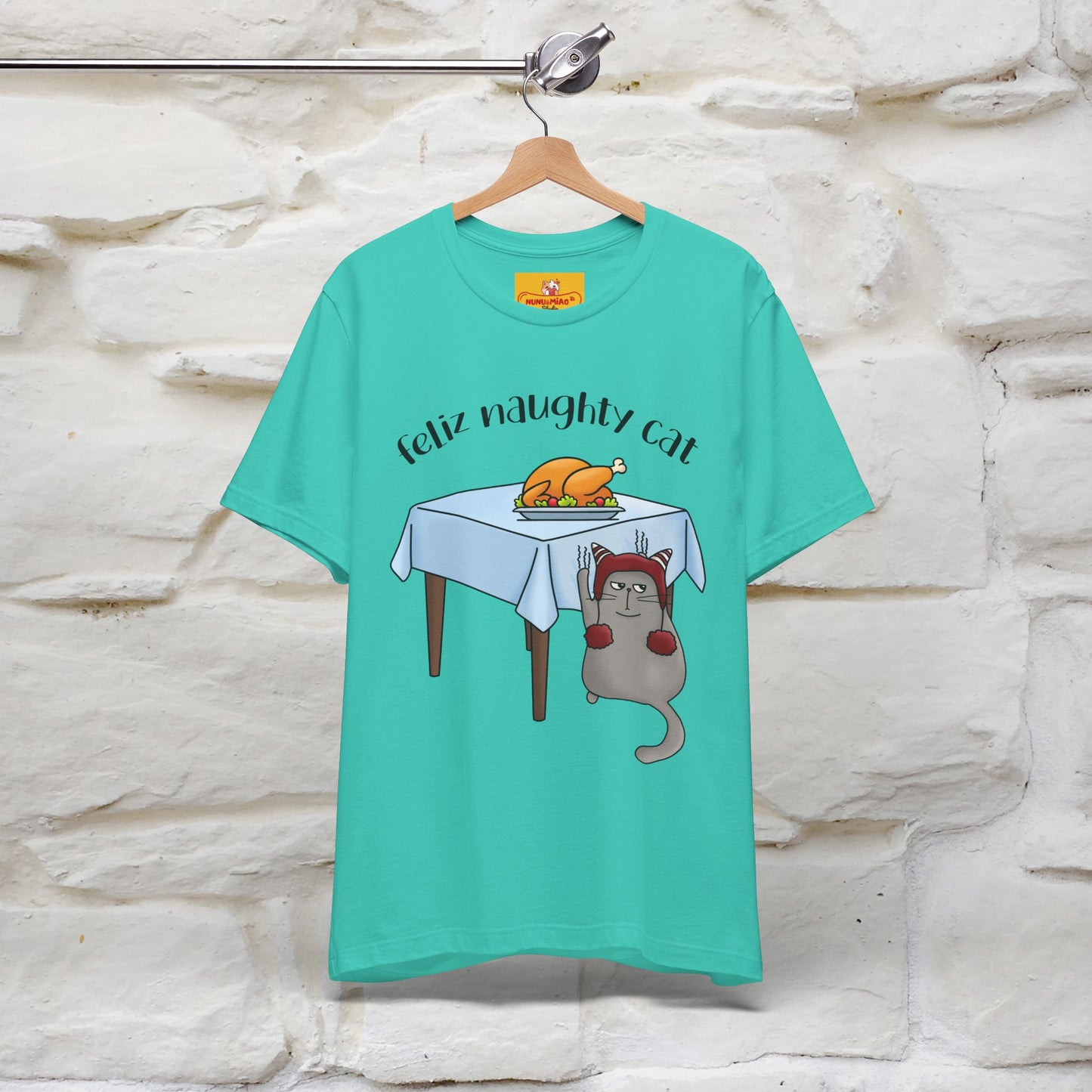 "Feliz Naughty Cat" |Funny Cat T-Shirt | Nunu&Miao Studio