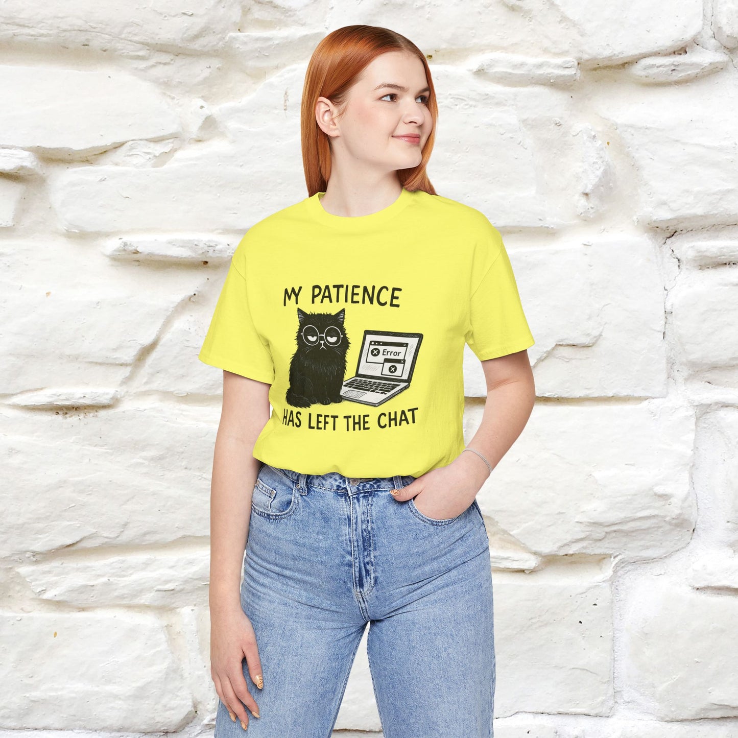 "My Patience Has Left The Chat" |Cat T-Shirt | Nunu&Miao Studio - Nunu&Miao Studio