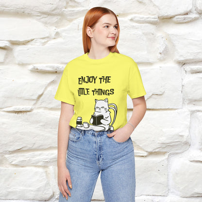 "Enjoy The Little Things." Cat T-Shirt | Nunu&Miao Studio