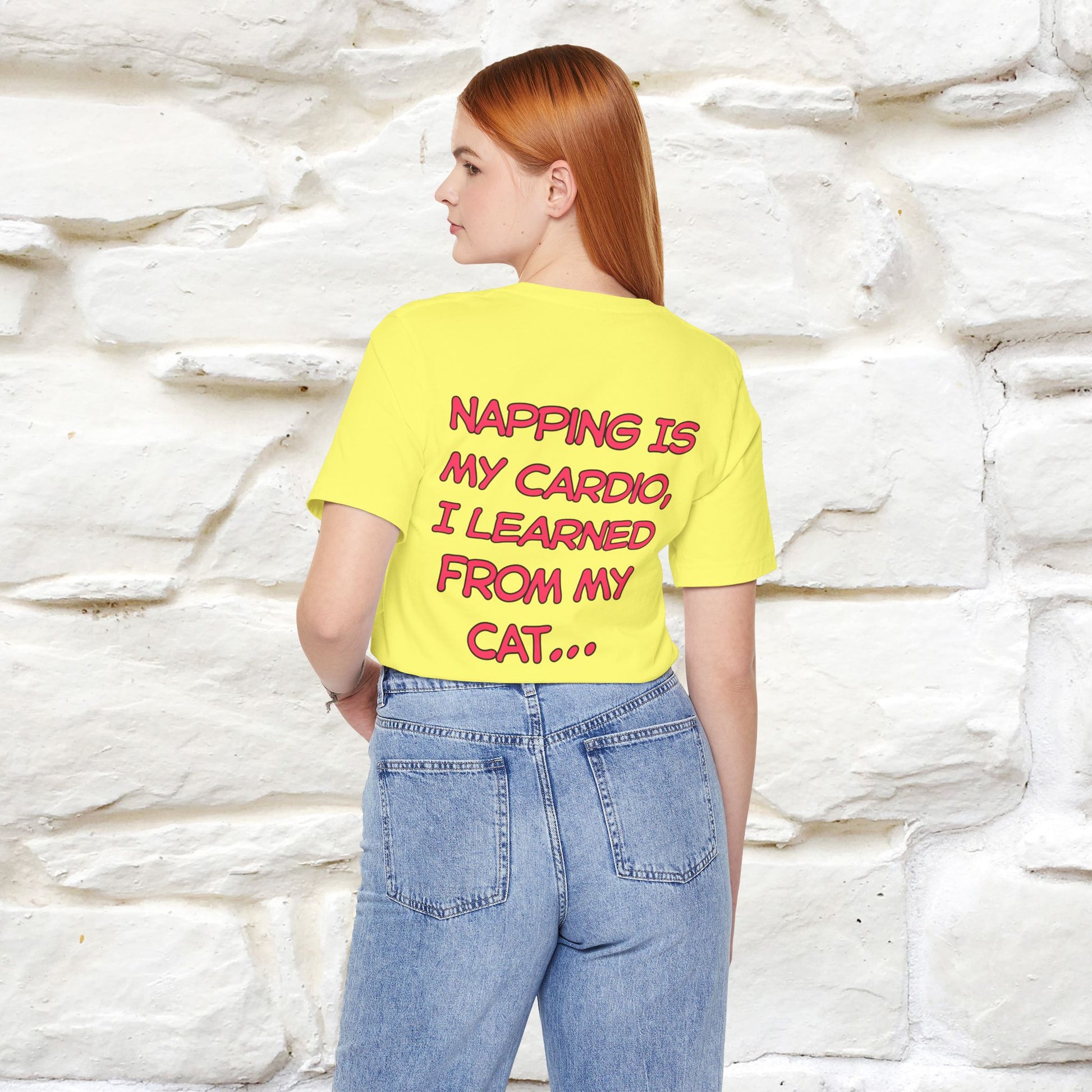 "Napping Is My Cardio, I Learned From My Cat…" Funny Cat T-shirt | Nunu&Miao Studio - Nunu&Miao Studio