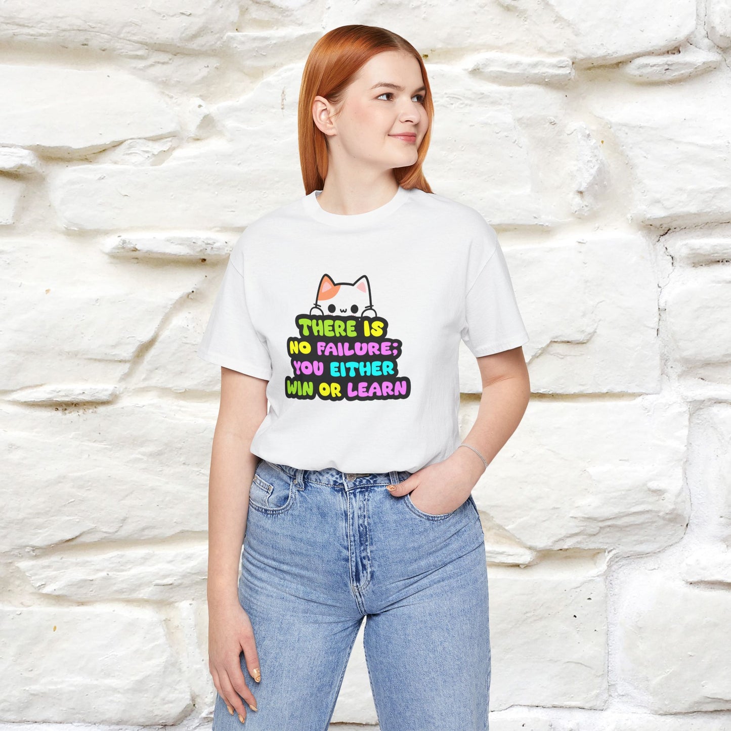 "There Is No Failure: You Either Win Or Learn" T-Shirt  | Nunu&Miao Studio - Nunu&Miao Studio