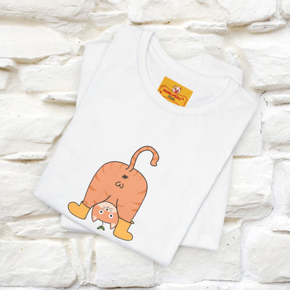 "Sometimes You Need to Look at Life from a Different Perspective" Cat T-Shirt | Front & Back Design | Nunu&Miao Studio - Nunu&Miao Studio