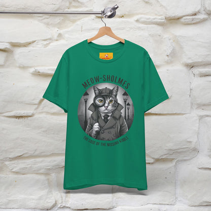 ''Meow-Sholmes: The Case of the Missing Kibble'' | Detective Cat Tee | Nunu&Miao Studio - Nunu&Miao Studio