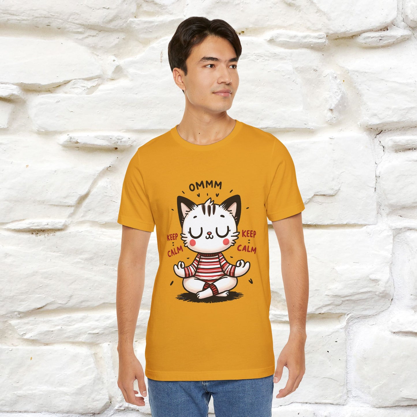 Ommm, Keep Calm | Relaxed Cat Shirt for Men & Women | 100% Cotton* - Nunu&Miao Studio