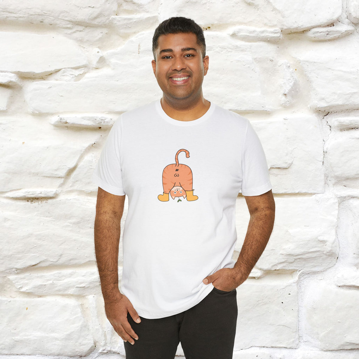 "Sometimes You Need to Look at Life from a Different Perspective" Cat T-Shirt | Front & Back Design | Nunu&Miao Studio