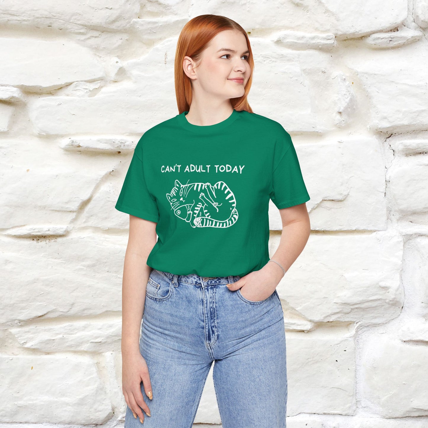 "Can't Adult Today" |Cat T-Shirt | Nunu&Miao Studio - Nunu&Miao Studio