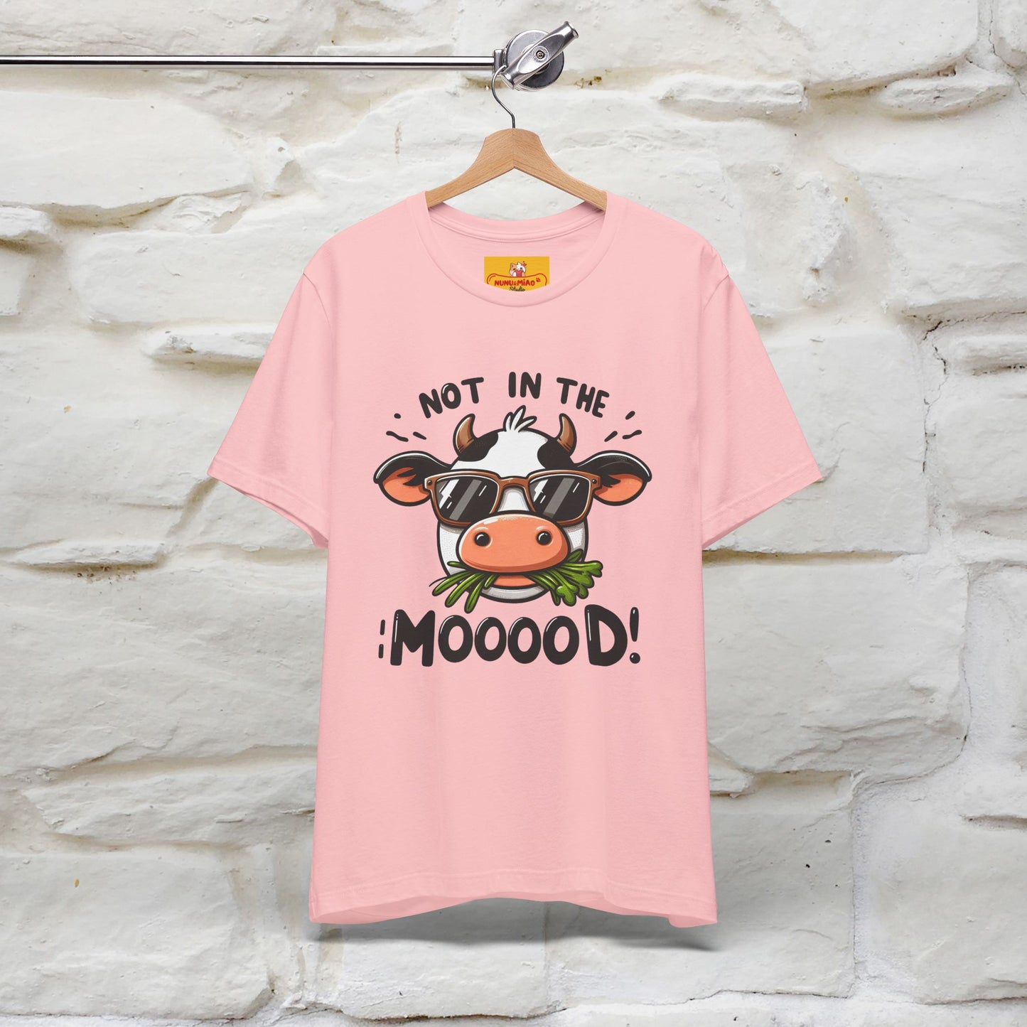 Not In The Moood – Funny Cow Pun T-Shirt | Nunu & Miao Studio - Nunu&Miao Studio