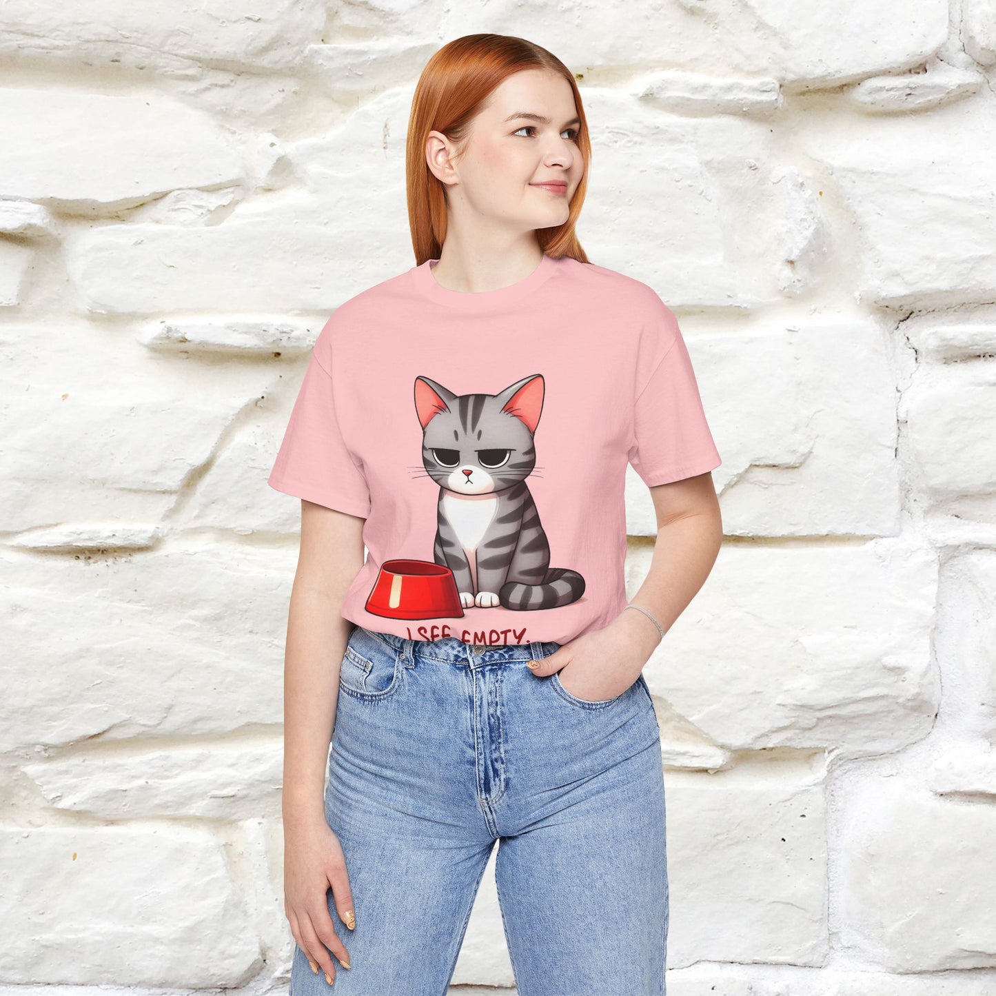 "I See Empty. What Do You See"  | Cat T-Shirt | Nunu&Miao Studio - Nunu&Miao Studio