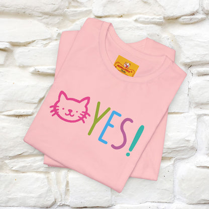 "Yes, Just Do It" Cat T-Shirt| Front & Back Design | Nunu&Miao Studio - Nunu&Miao Studio