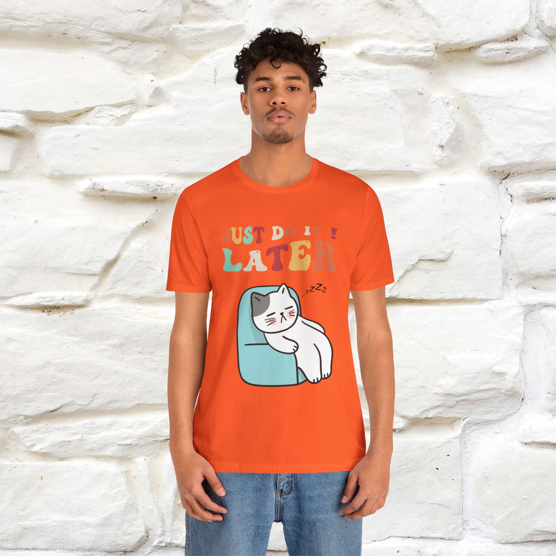 "Just Do It Later" Cat T-shirt |Nunu&Miao Studio - Nunu&Miao Studio